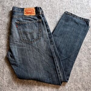 Levi's 505 Regular Fit Jeans Mens 32x31‎ Blue Denim Straight Leg Vintage
